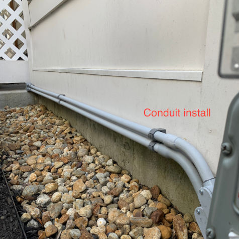 Conduit install