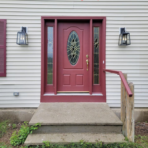 Front door coach light
                                replacement